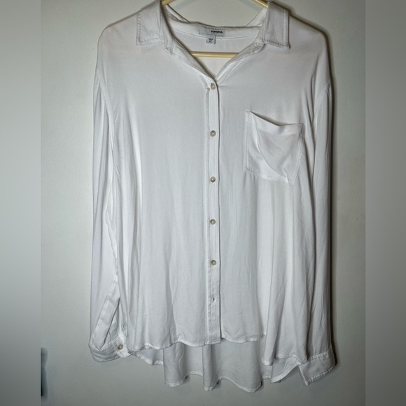 Sonoma brand Women’s long sleeve button down top NWT - Picture 1 of 3